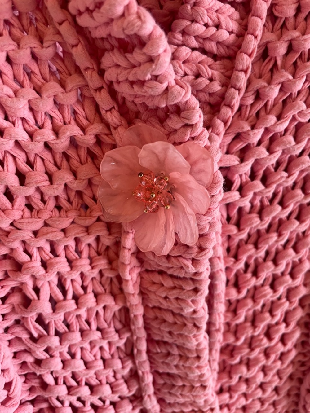 Zara Cable-Knit Sleeveless Cardigan in Soft Pink - Picture 8 of 9